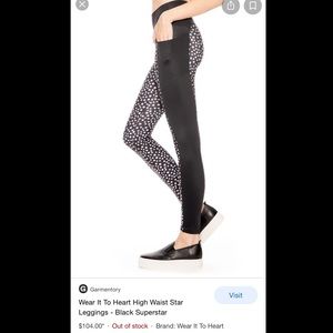 EUC WITH Wear it to Heart star leggings.